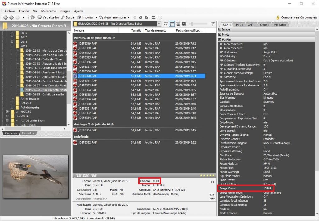 Pantallazo Picture Information Extractor